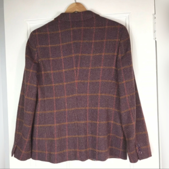 Max Mara Alpaca Window Pane Blazer Jacket - Picture 8 of 13